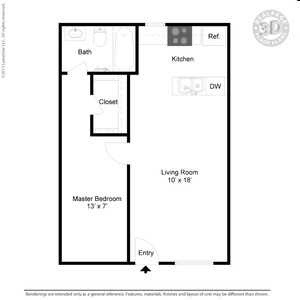 Unit 41-102 41-207 floor plan